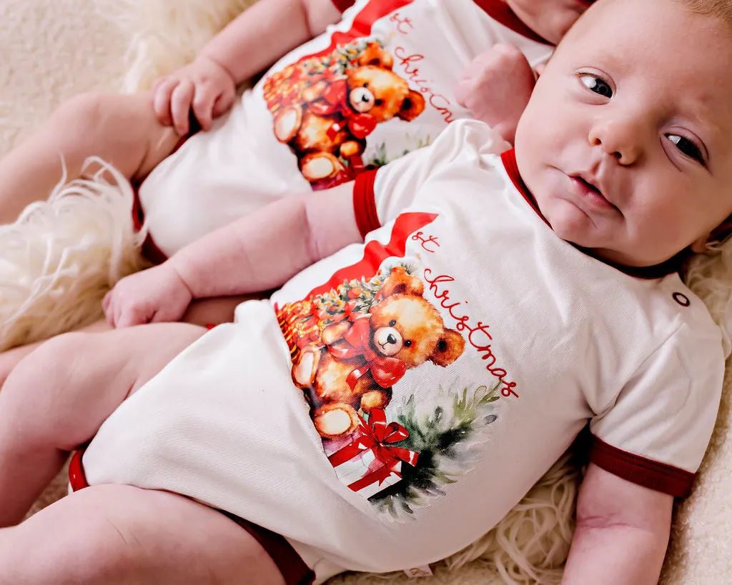 Confetti Kidz My First Christmas Bodysuit - Teddy