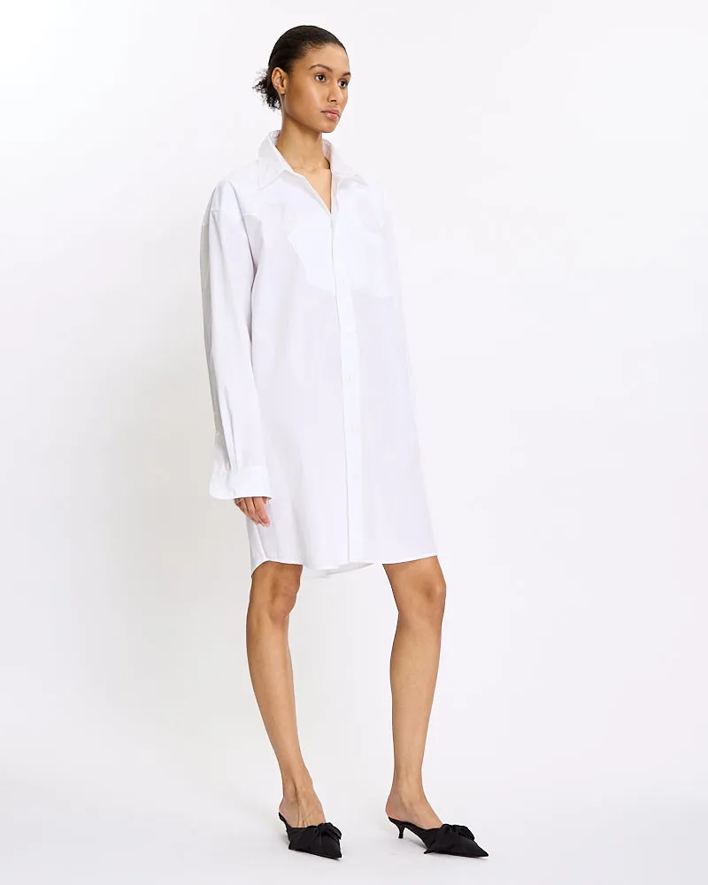 Cotton Poplin Shirt Dress