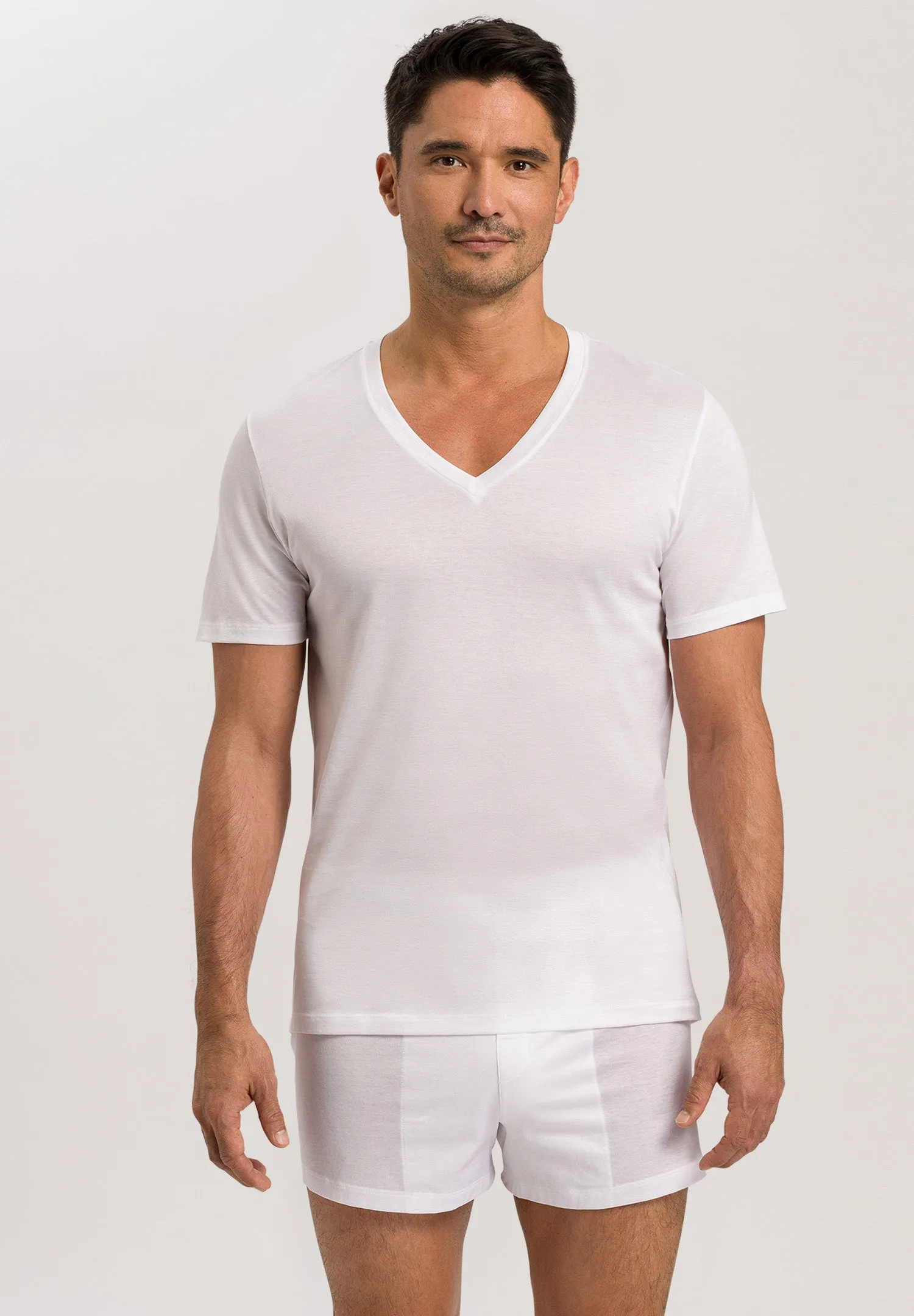 Cotton Sporty Cotton V-Neck T-Shirt | White 73510-101