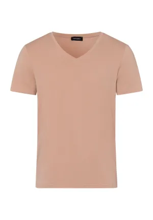 Cotton Superior Egyptian Cotton V-Neck Fitted T-Shirt | Neutral 73089-1216