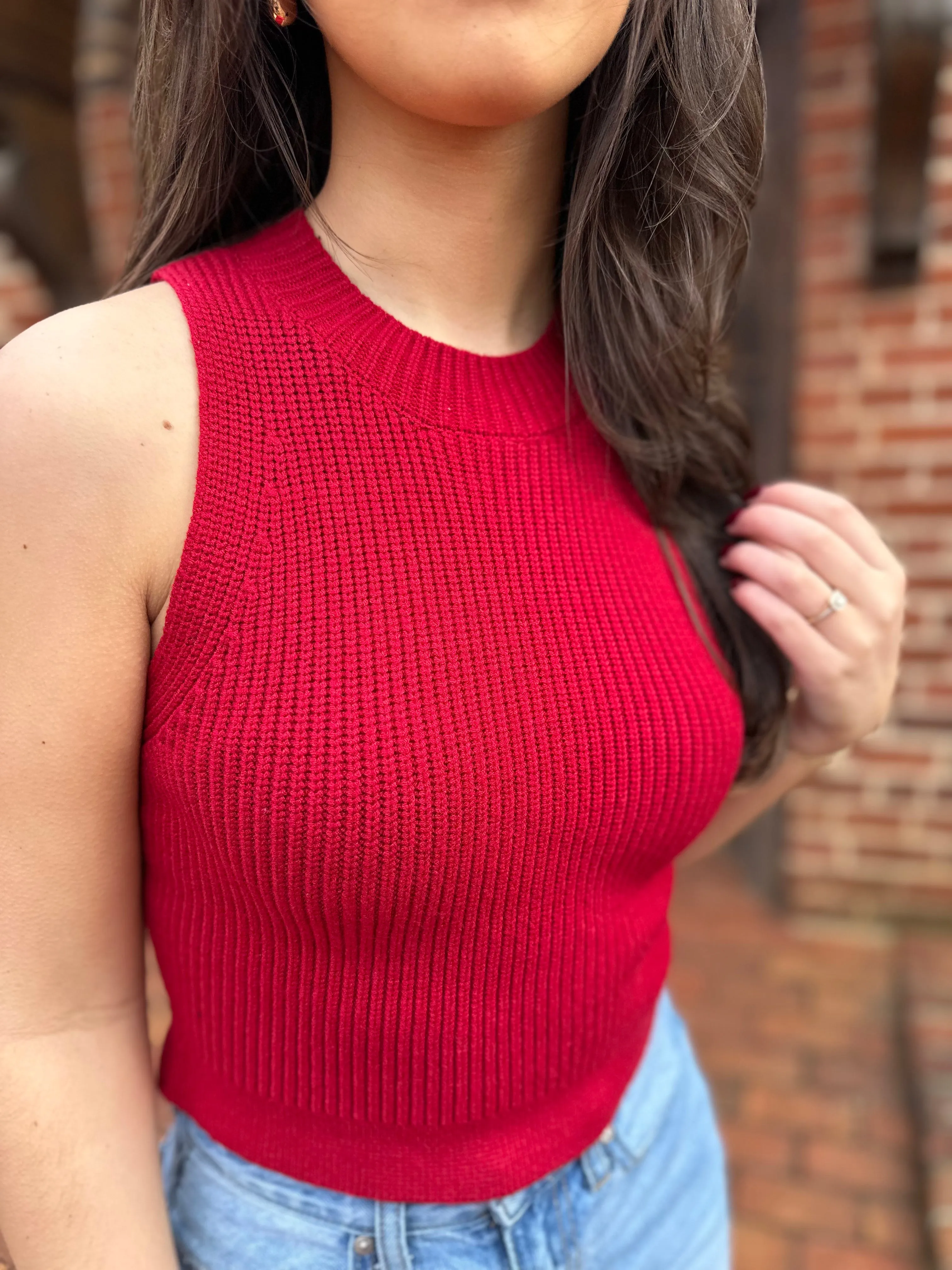 Crimson Charm Top