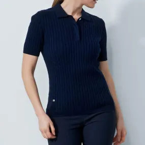 Daily Sports Madelene S/S Knit Polo - Navy