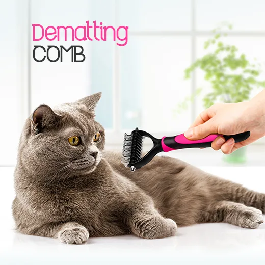 DakPets Dematting Comb For Dogs & Cats