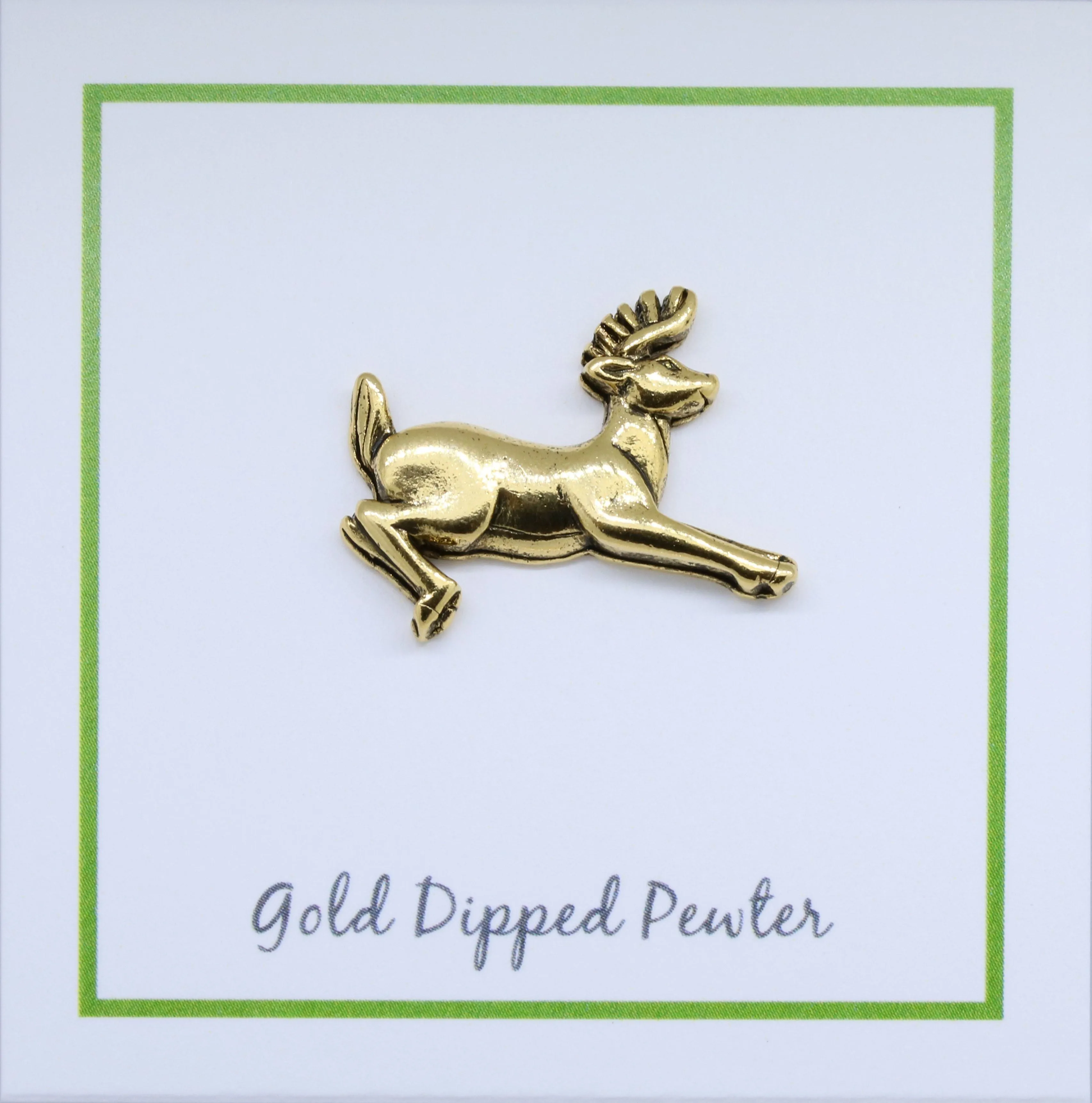 Deer Gold Lapel Pin