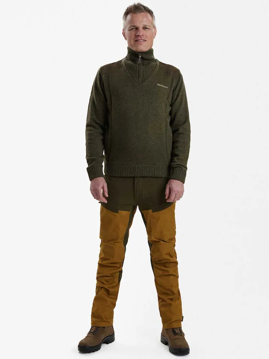 DEERHUNTER Carlisle Knit with Storm Liner - Mens - Green Melange