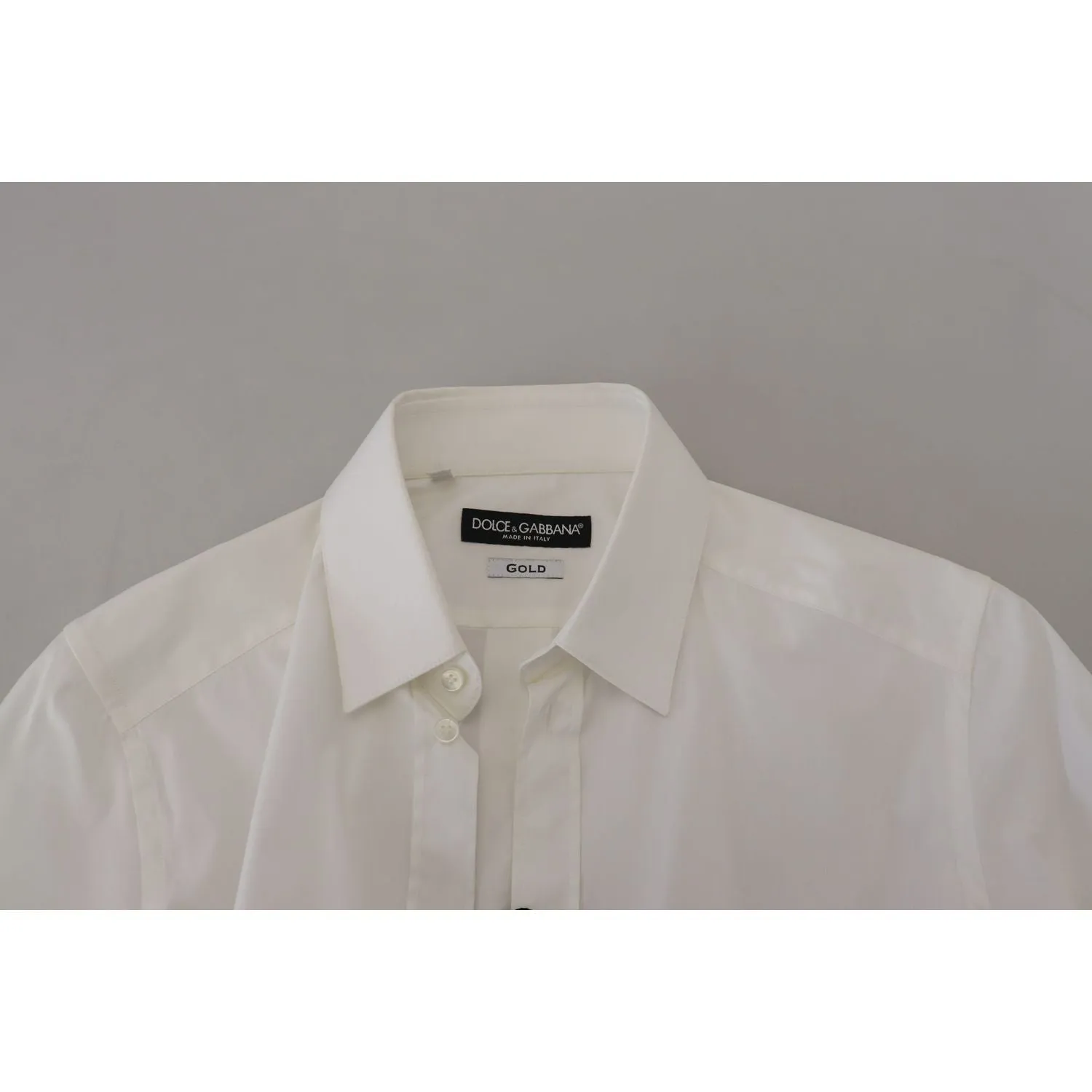 Dolce & Gabbana Dazzling White Slim Fit Dress Shirt