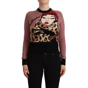 Dolce & Gabbana Elegant Pink Cashmere Crewneck Sweater