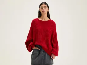 Dukas cropped sweater (242 / W / ECARLATE)