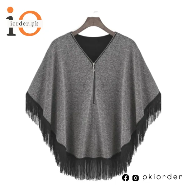 Eagle Zipper Cape Poncho