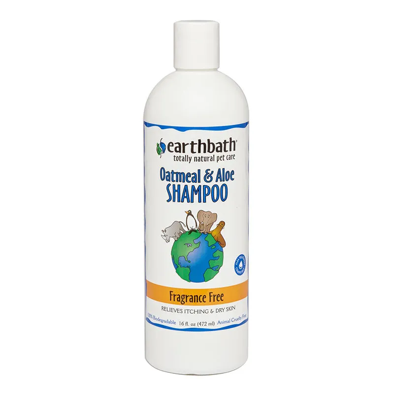 Earthbath Oatmeal & Aloe Shampoo - Fragrance-Free 16oz