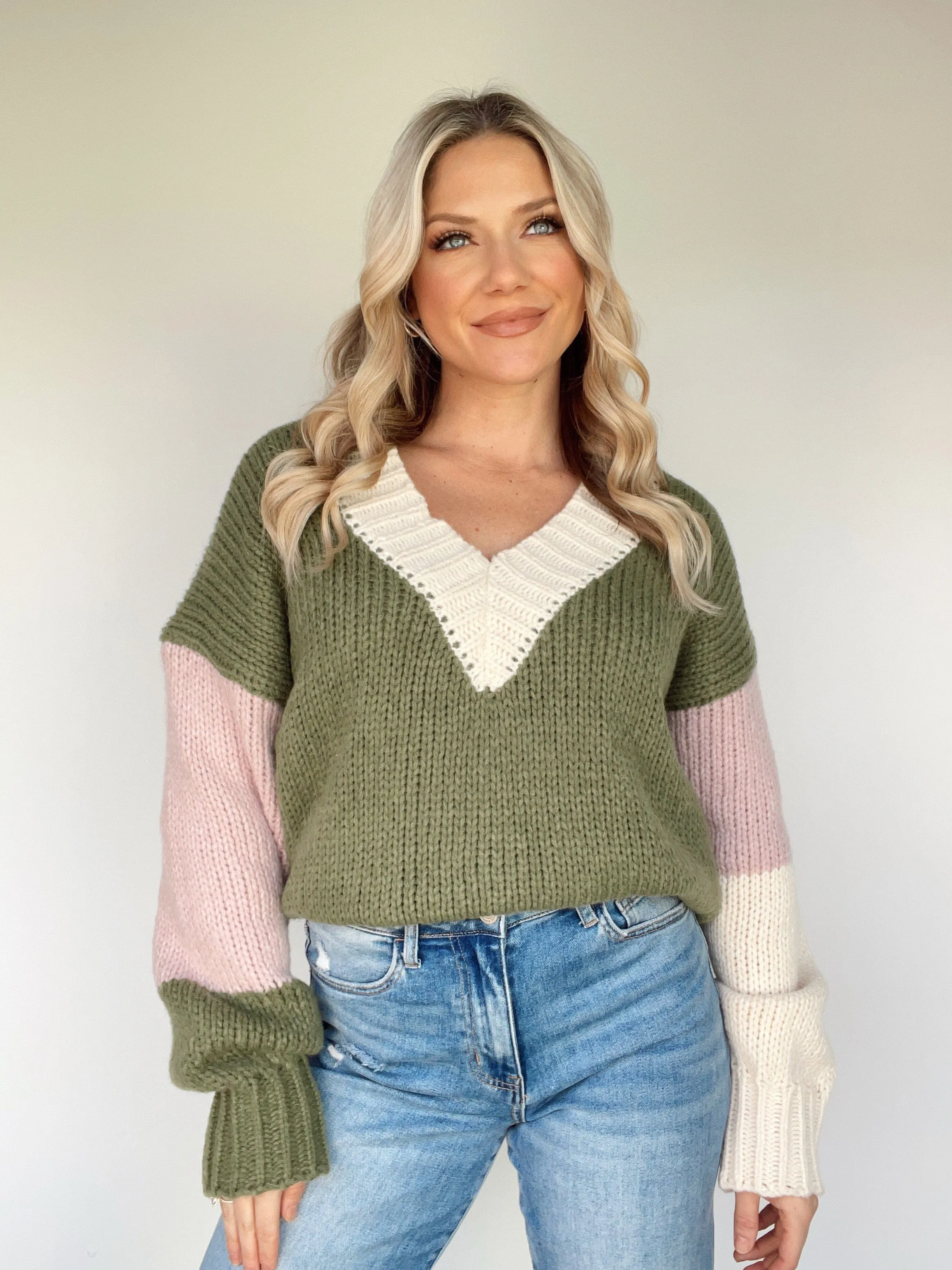 Evergreen Colorblock Sweater