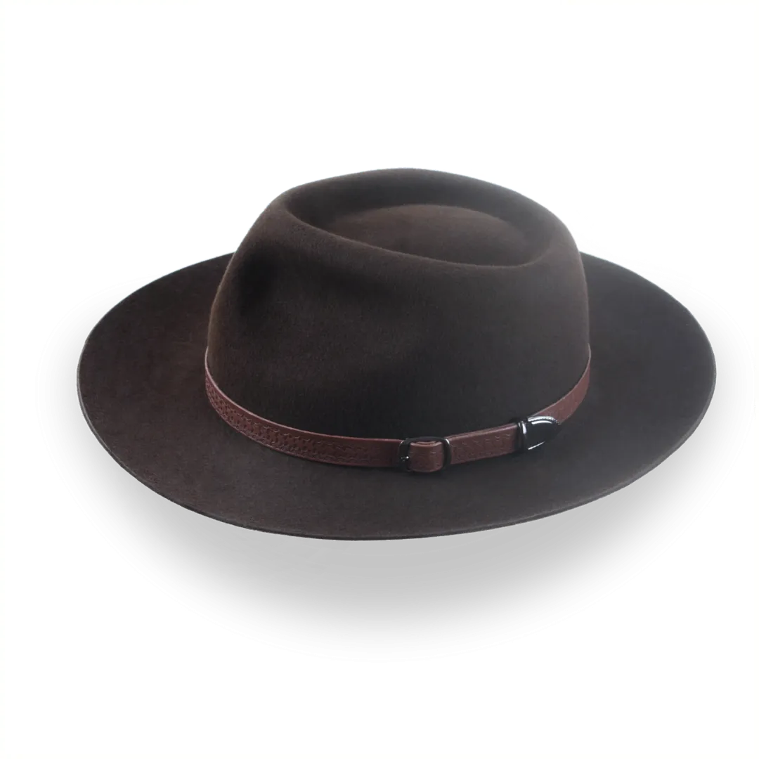 Exclusive Crown Outback Fedora Hat in Premium Fur Felt | The Magnet