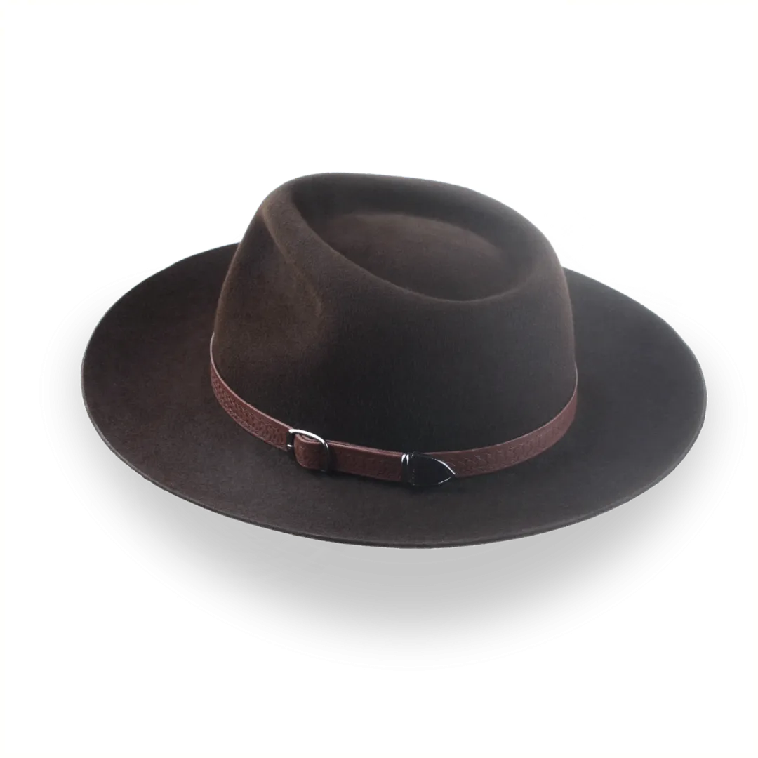 Exclusive Crown Outback Fedora Hat in Premium Fur Felt | The Magnet