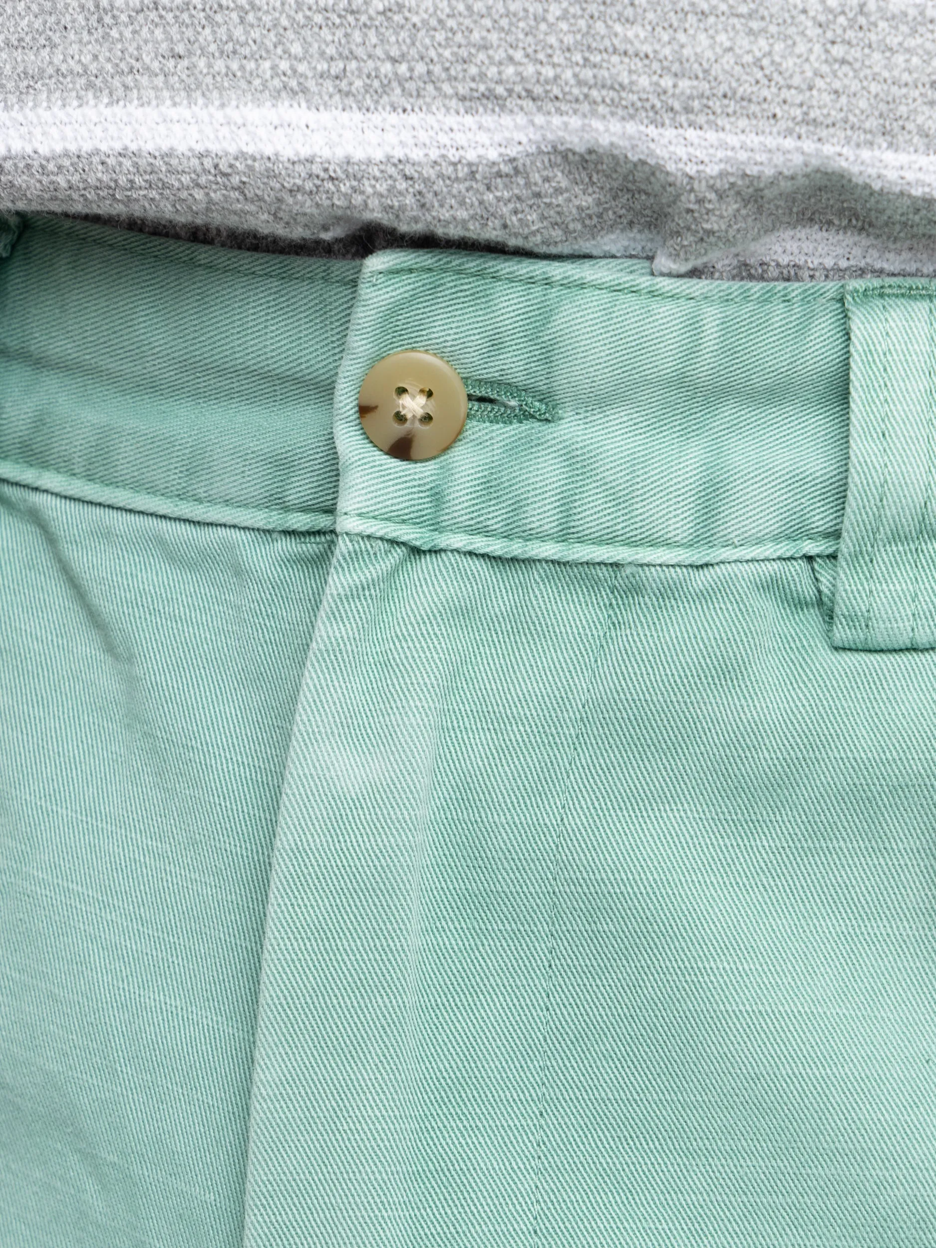 Faded Mint Stretch Straight Fit Chino Short