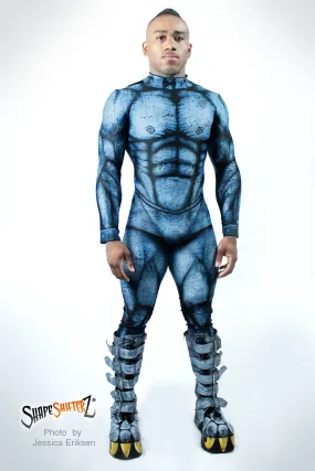 Figure-Enhancing Men's Blue Beast Bodysuit - Cosplay | Athletics | Performance