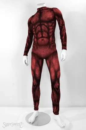 Figure-Enhancing Men's Red Beast Bodysuit - Cosplay | Athletics | Performance