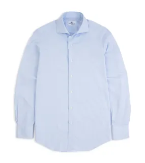 Finamore Milano Eduardo 170 Giza Cotton Formal Shirt: Blue