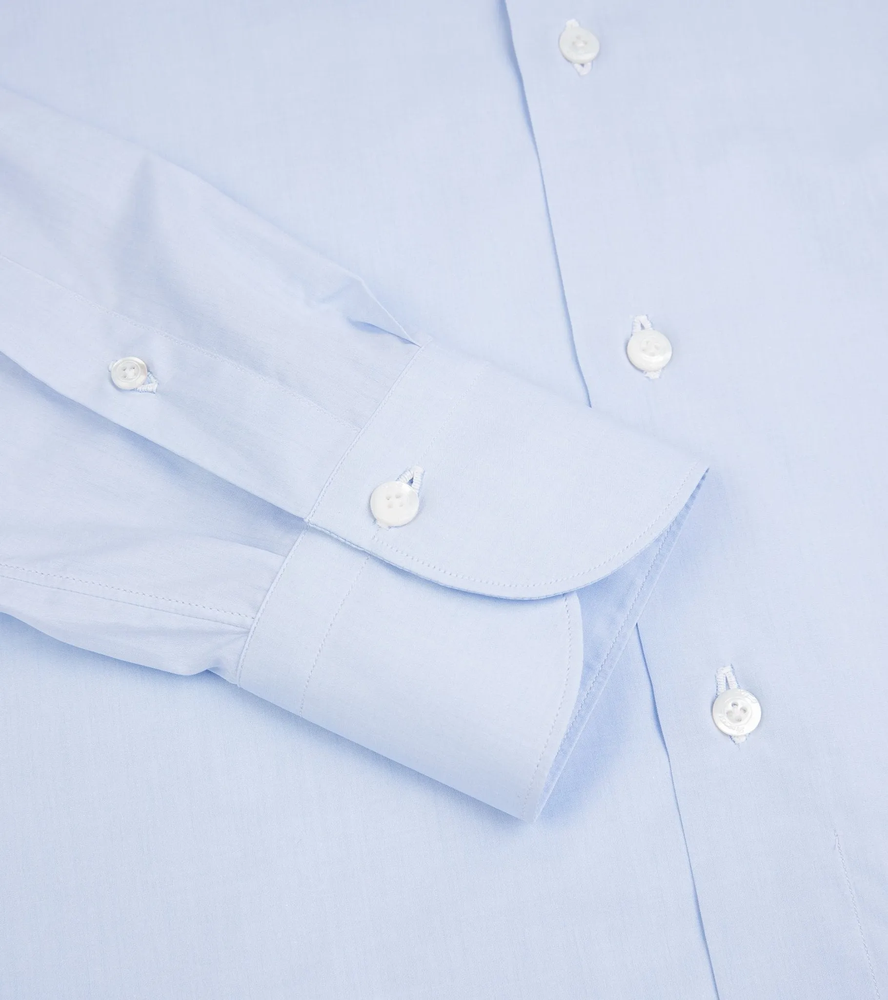 Finamore Milano Eduardo 170 Giza Cotton Formal Shirt: Blue