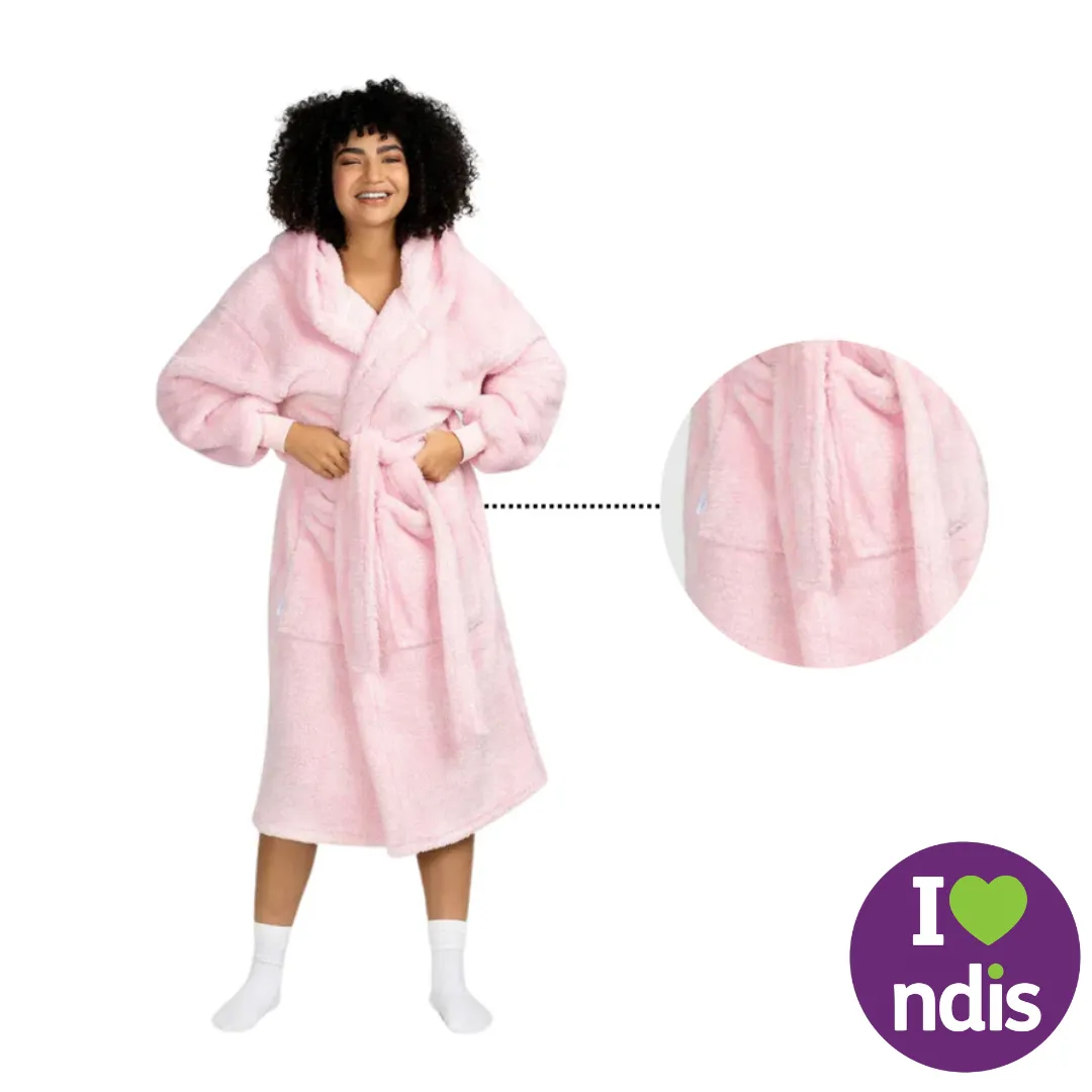 Fluffy Pink Oodie Dressing Gown ™