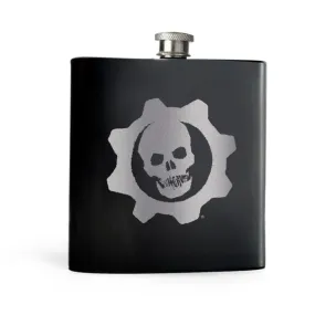 Gears of War Crimson Omen Laser Engraved Flask