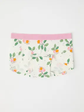 Girls Berry Print Boxer Briefs