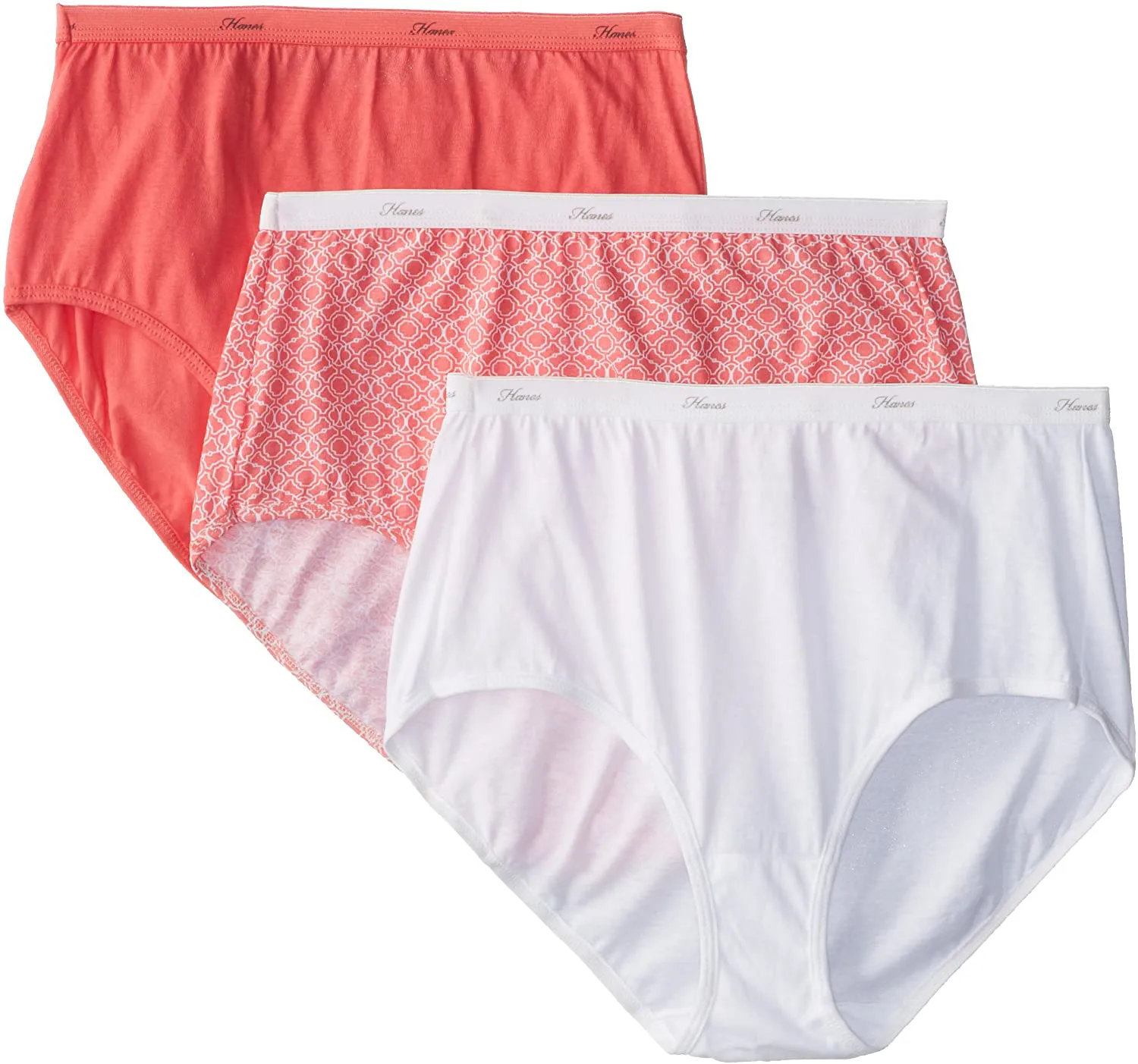 Hanes Women's Cotton Brief Underwear (Regular & Plus Sizes)