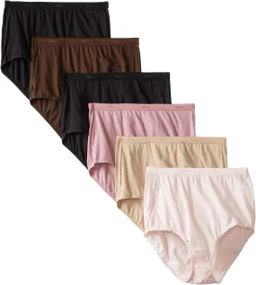 Hanes Women's Cotton Brief Underwear (Regular & Plus Sizes)