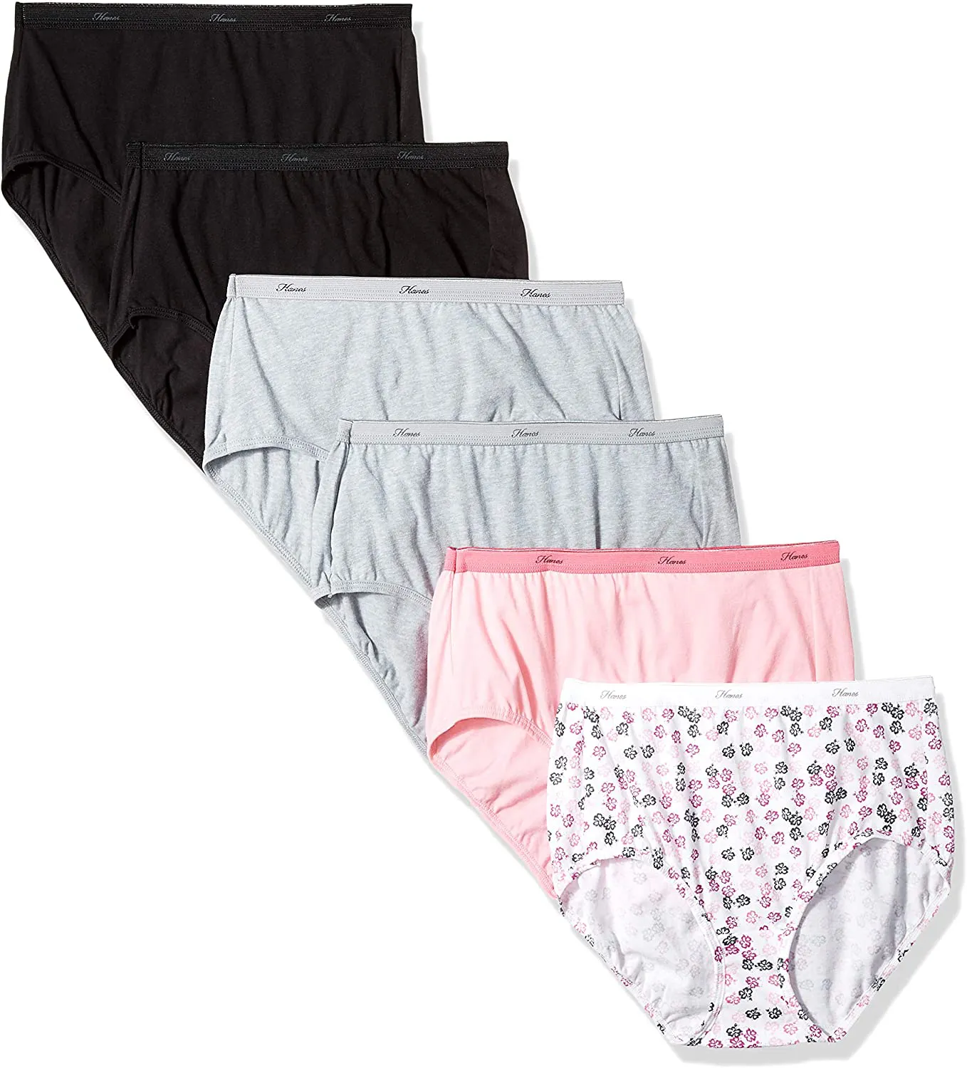 Hanes Women's Cotton Brief Underwear (Regular & Plus Sizes)