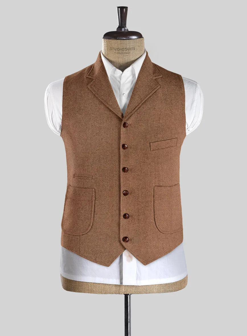 Highlander Earthy Brown Tweed Hunting Vest