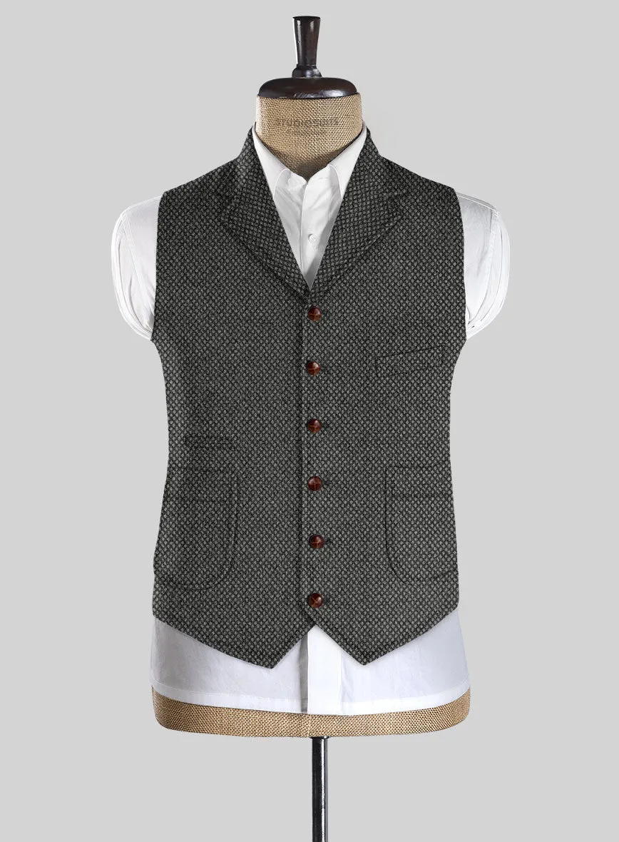 Highlander Heavy Honeycomb Charcoal Tweed Hunting Vest