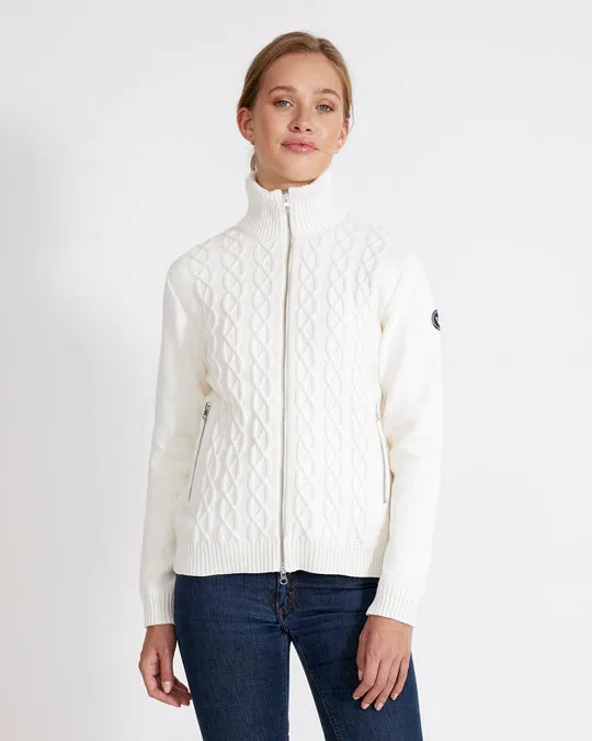 Holebrook Marianne Full Zip Windproof Off White