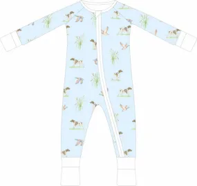 Hunting Pups Zip Pajama