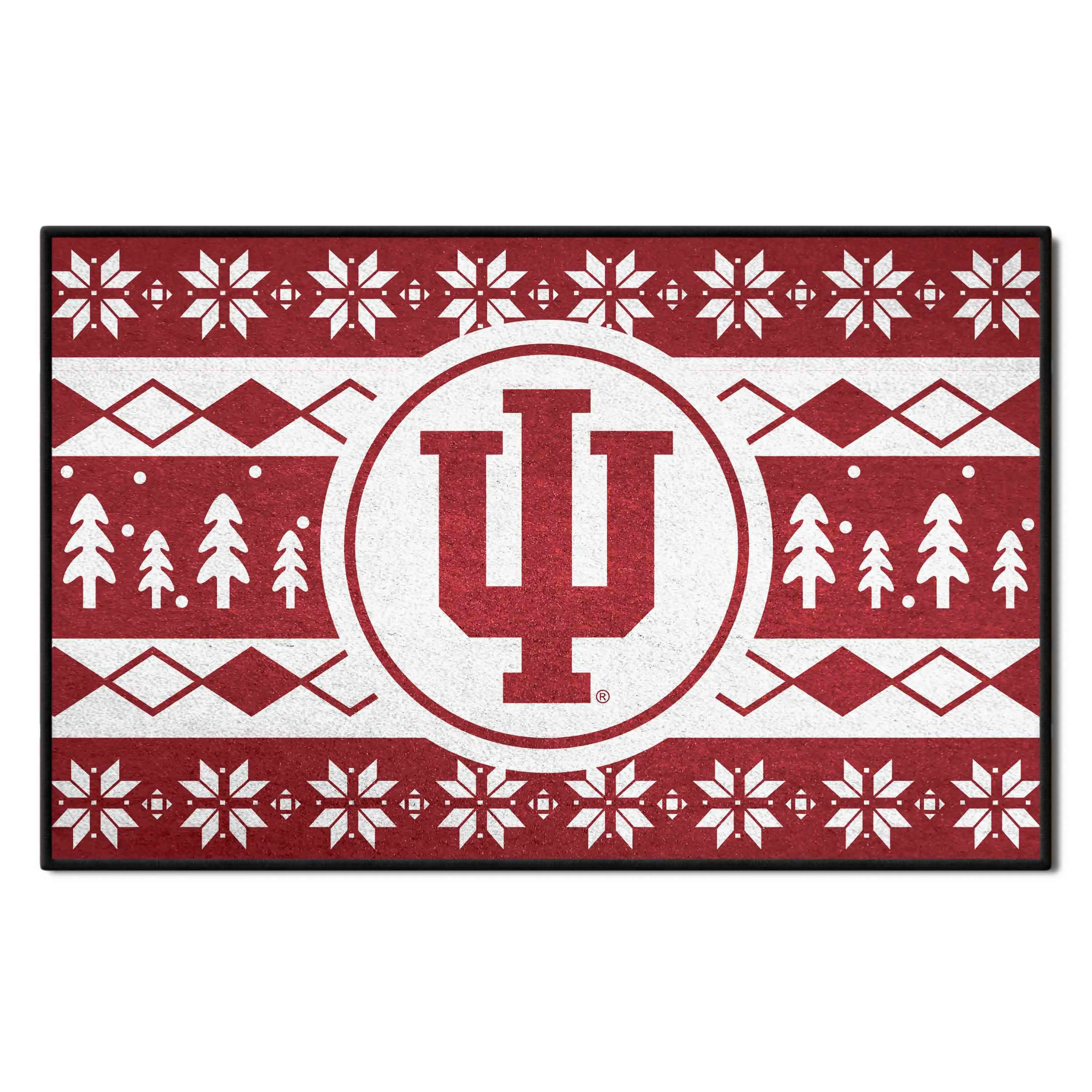 Indiana Hooisers Holiday Sweater Starter Mat Accent Rug - 19in. x 30in.