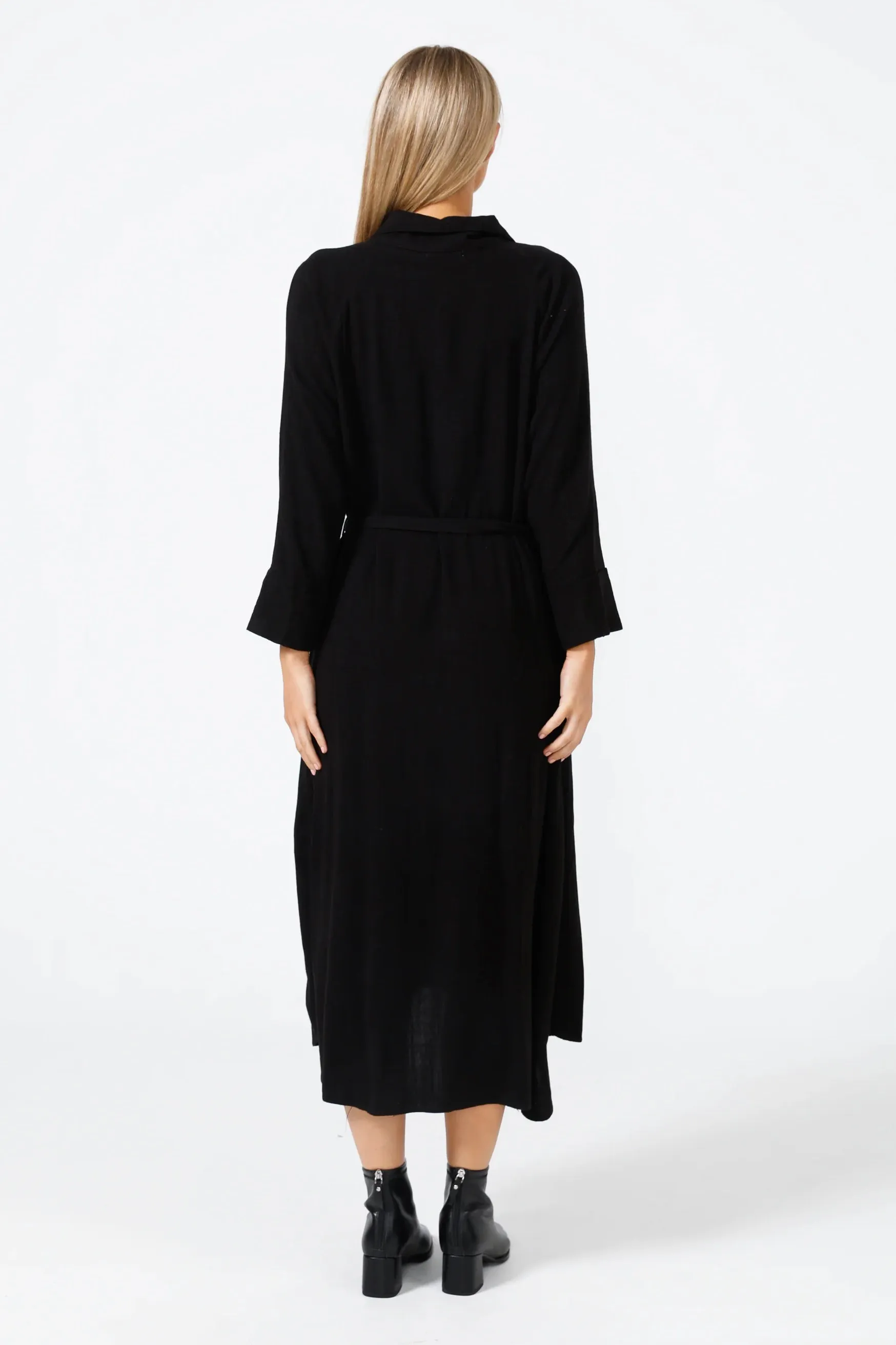 Ines Shirtdress in Black