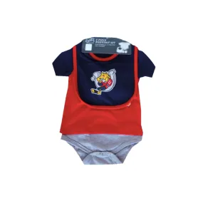 INFANT - Tri-Colour Hockey Onesie With Bib