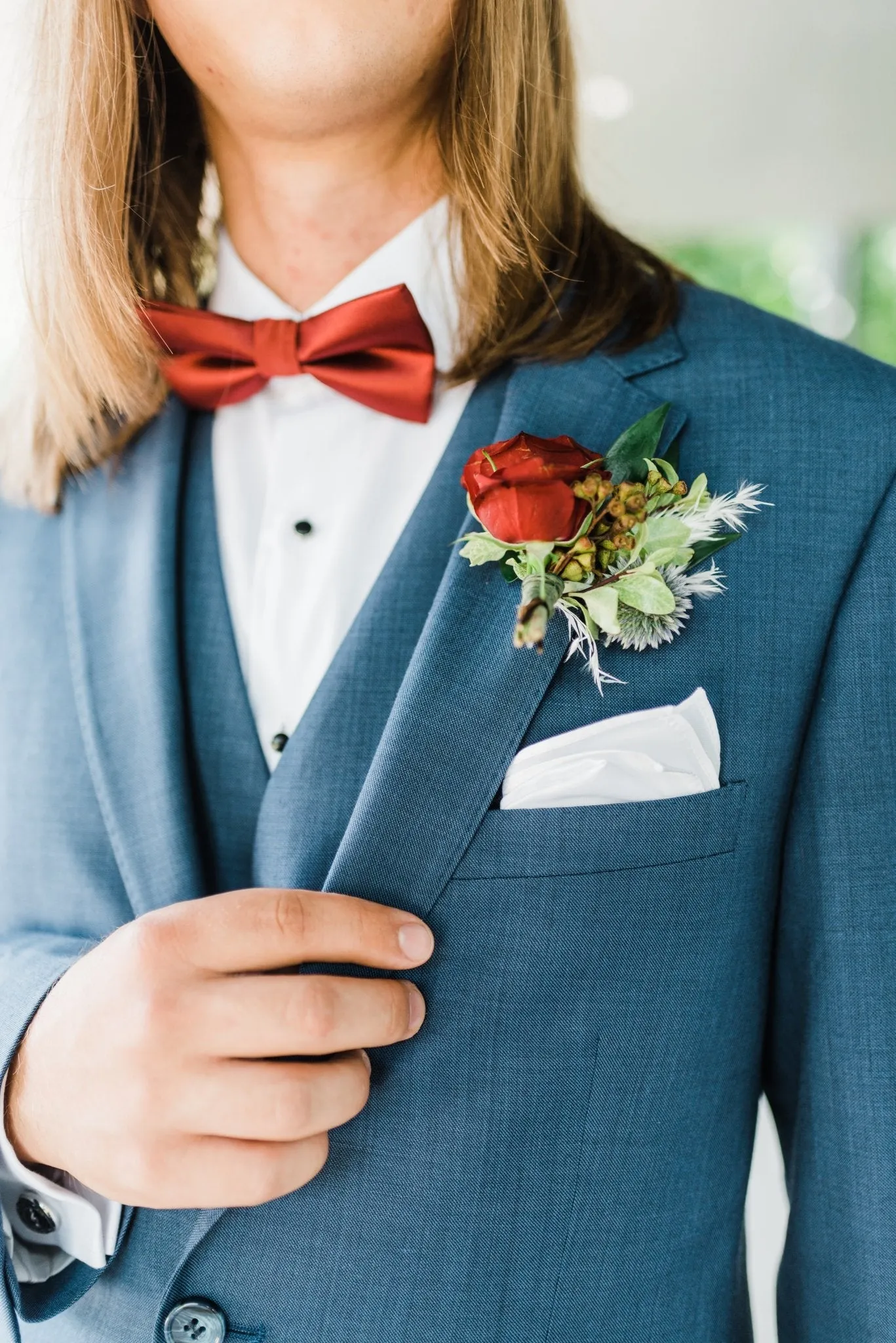 Italian Cut Men's Royal Blue Suit