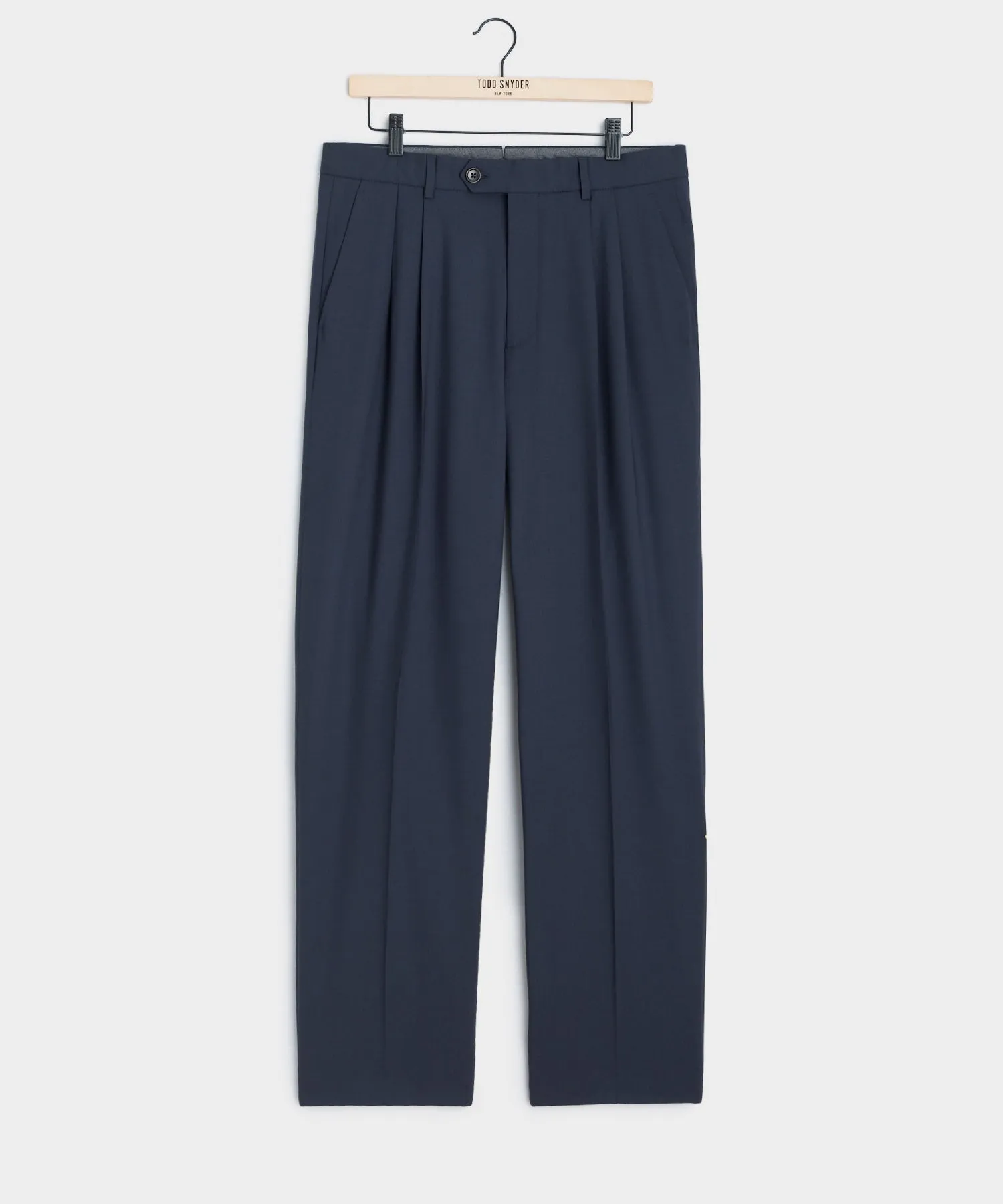 Italian Tropical Wool Wythe Trouser in Navy