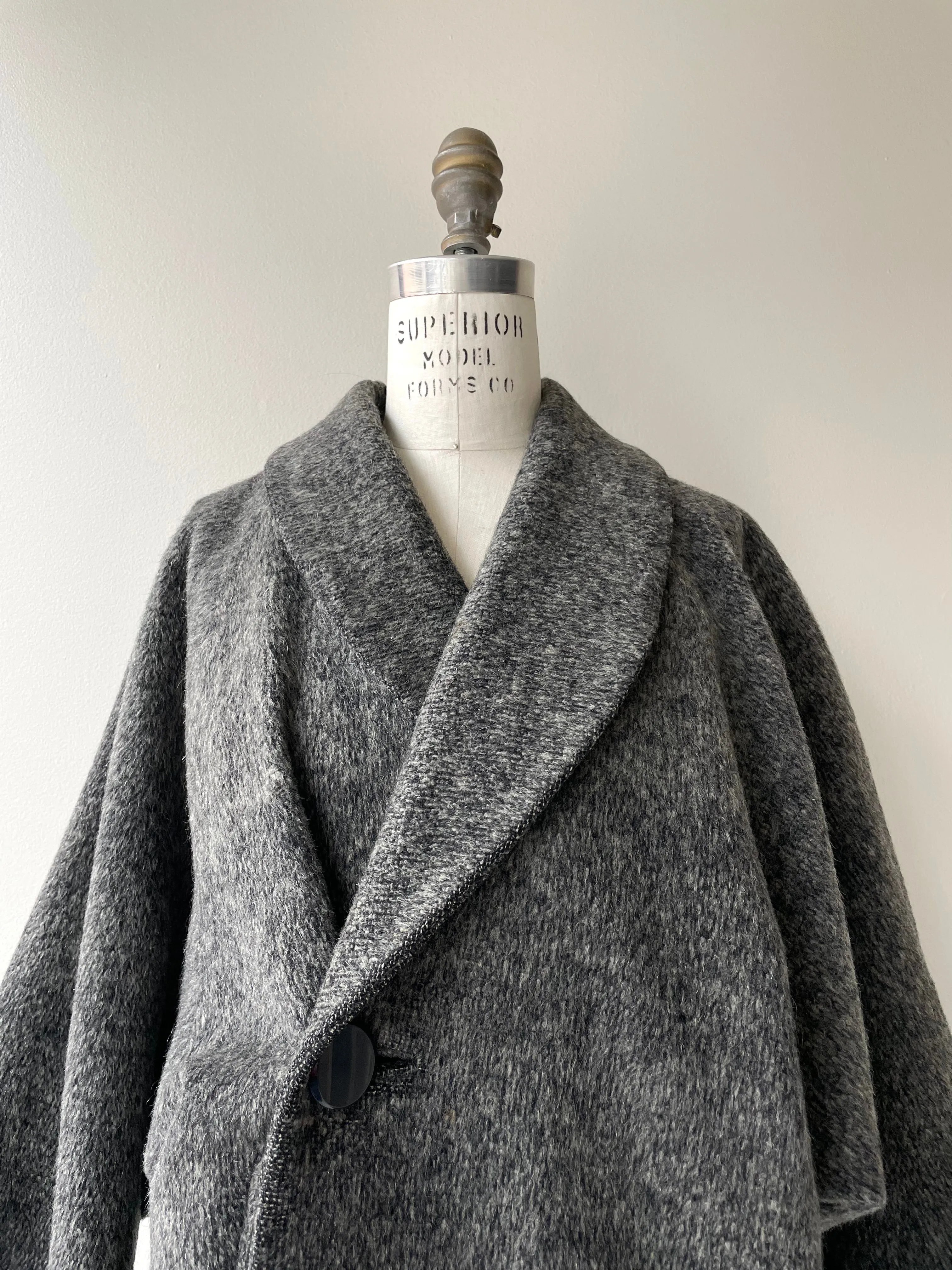 Japanese Melton Wool Cocoon Coat