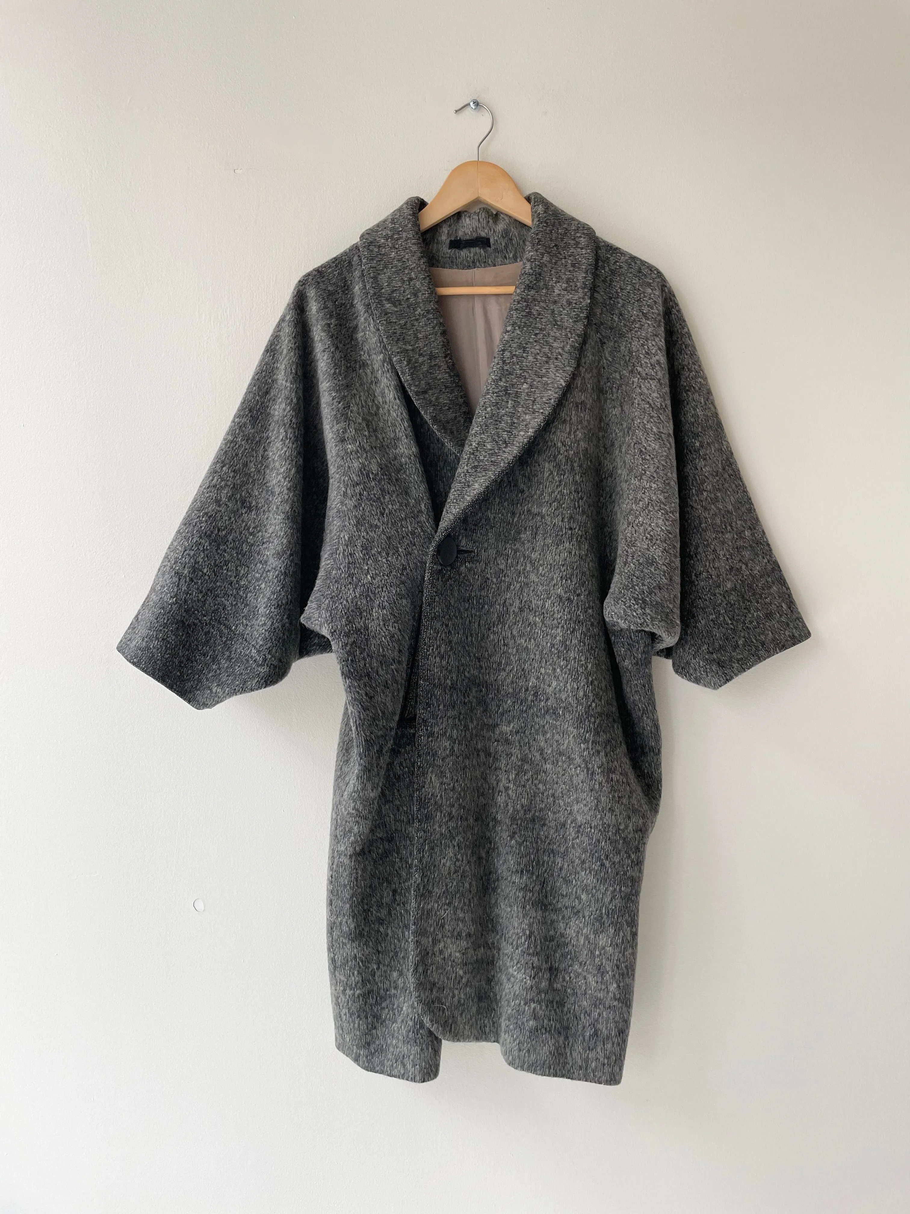 Japanese Melton Wool Cocoon Coat