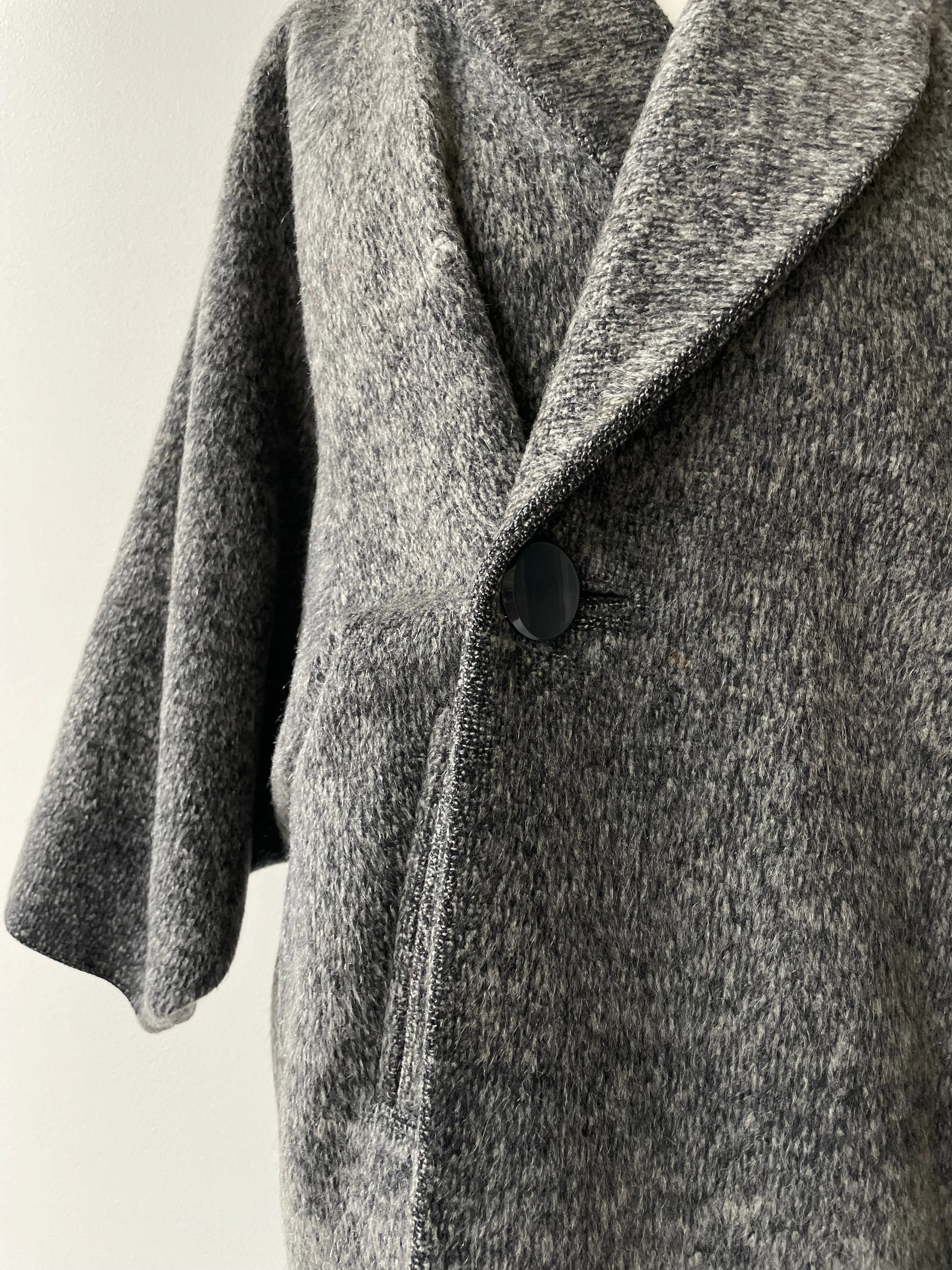 Japanese Melton Wool Cocoon Coat