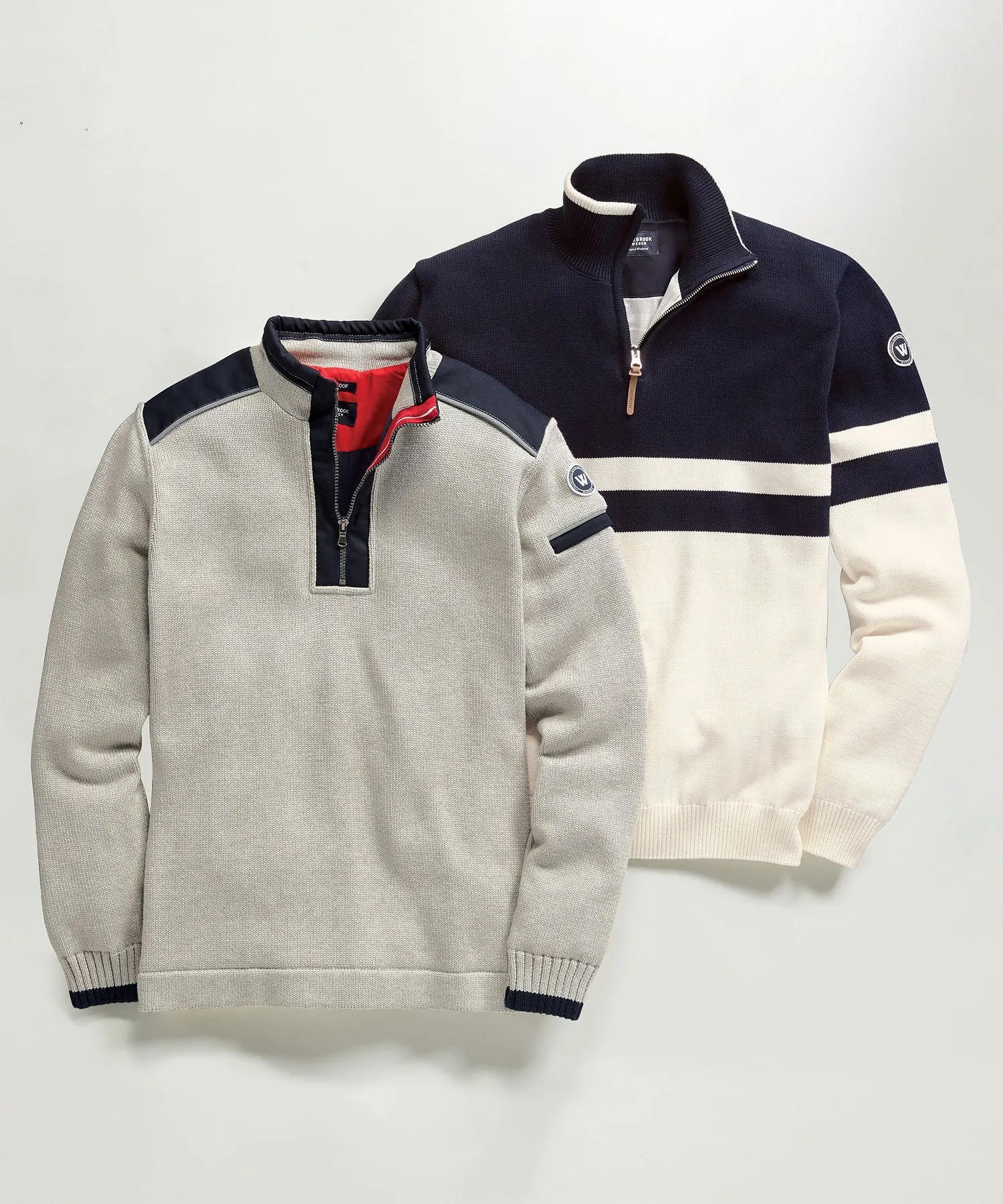 Josh Windproof Cotton Quarter-Zip Sweater