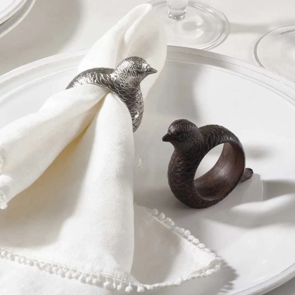 Kevin's Pheasant and Quail Napkin Rings