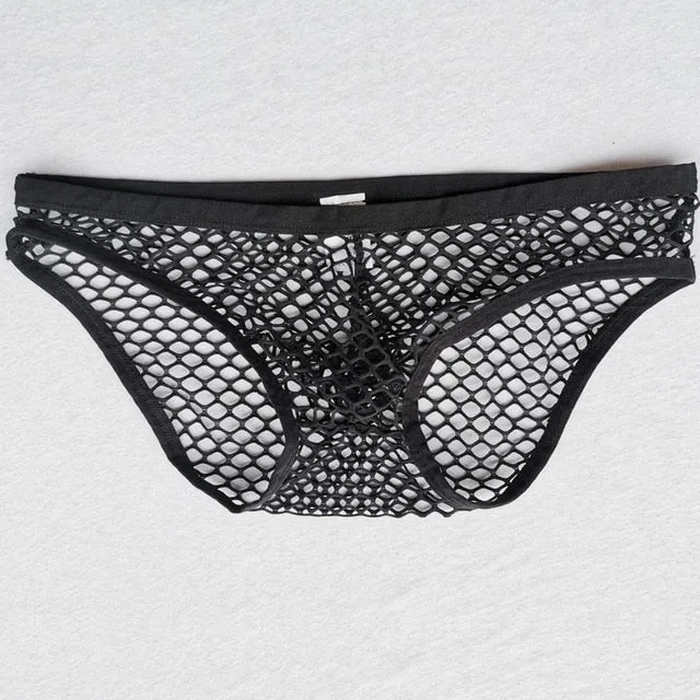 Knitted Net Design Brief Underwear