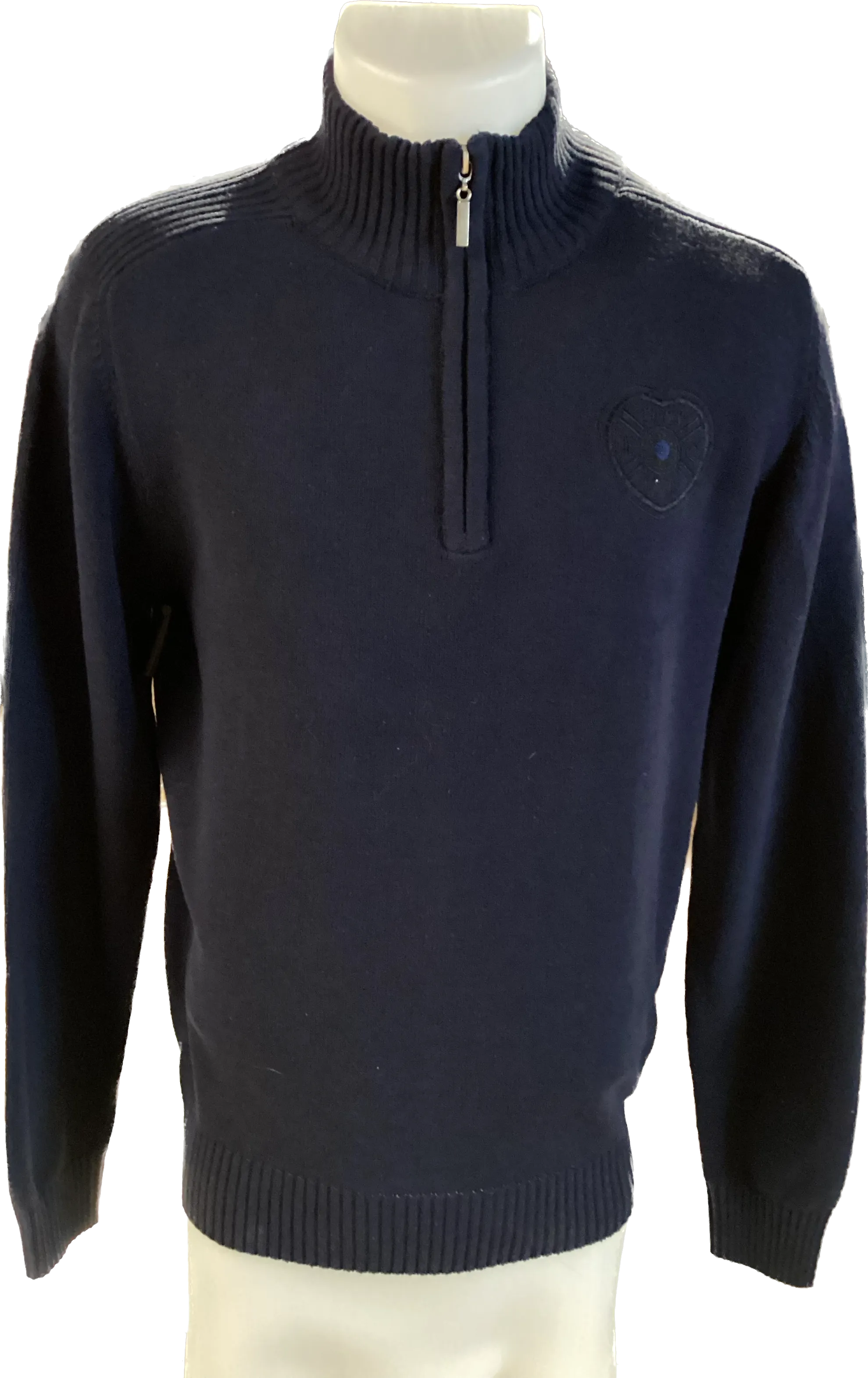 Lewis quarter Zip Knit Sweater, Navy