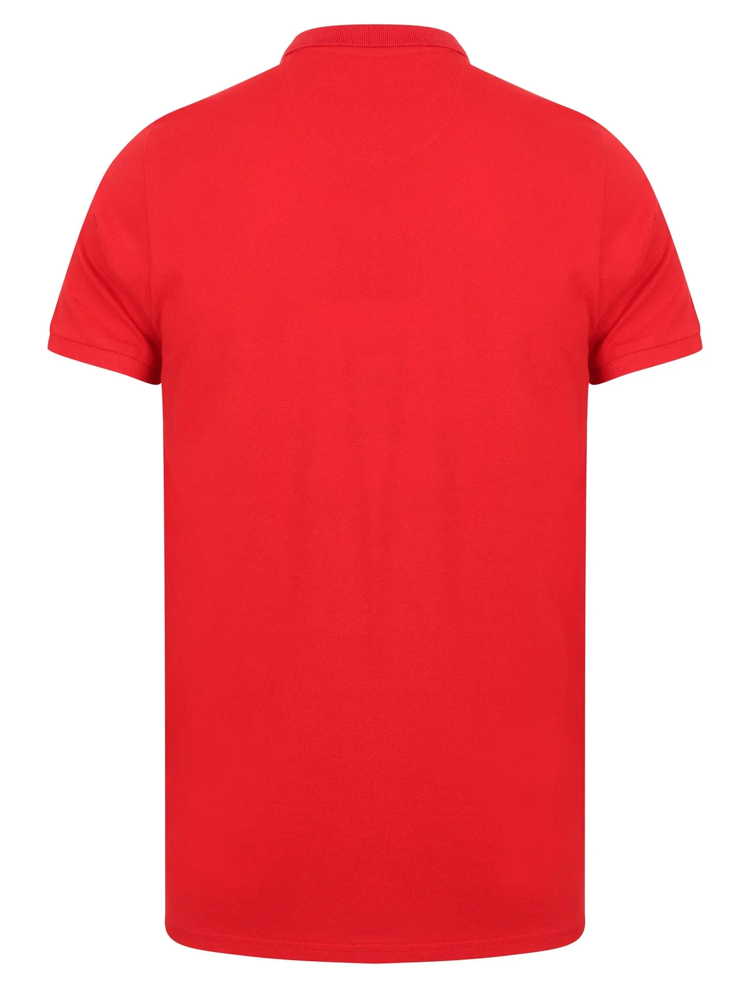 Lewisham Cotton Pique Polo Shirt In Samba Red - Kensington Eastside