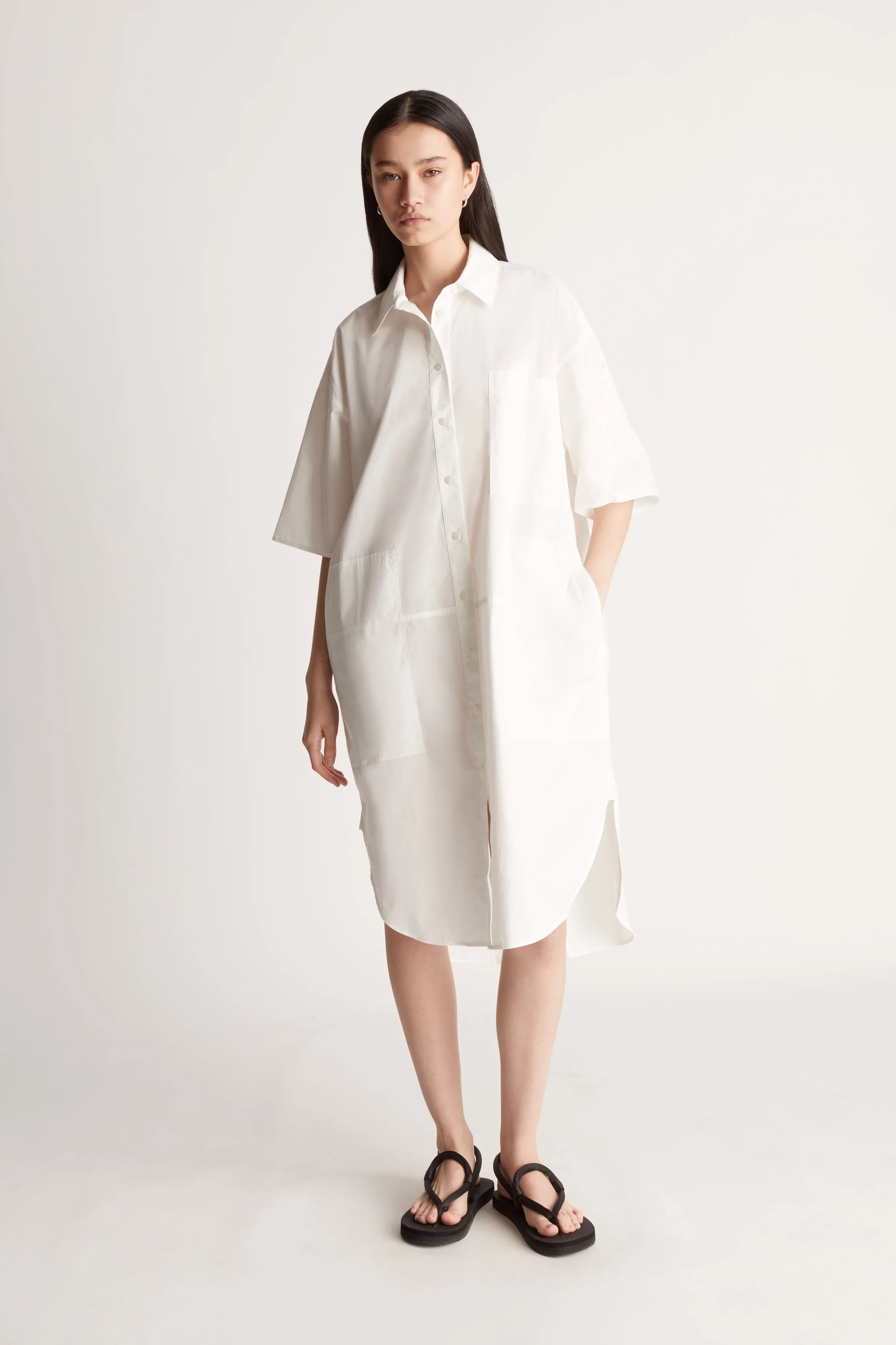 LM Poplin SS Shirt Dress