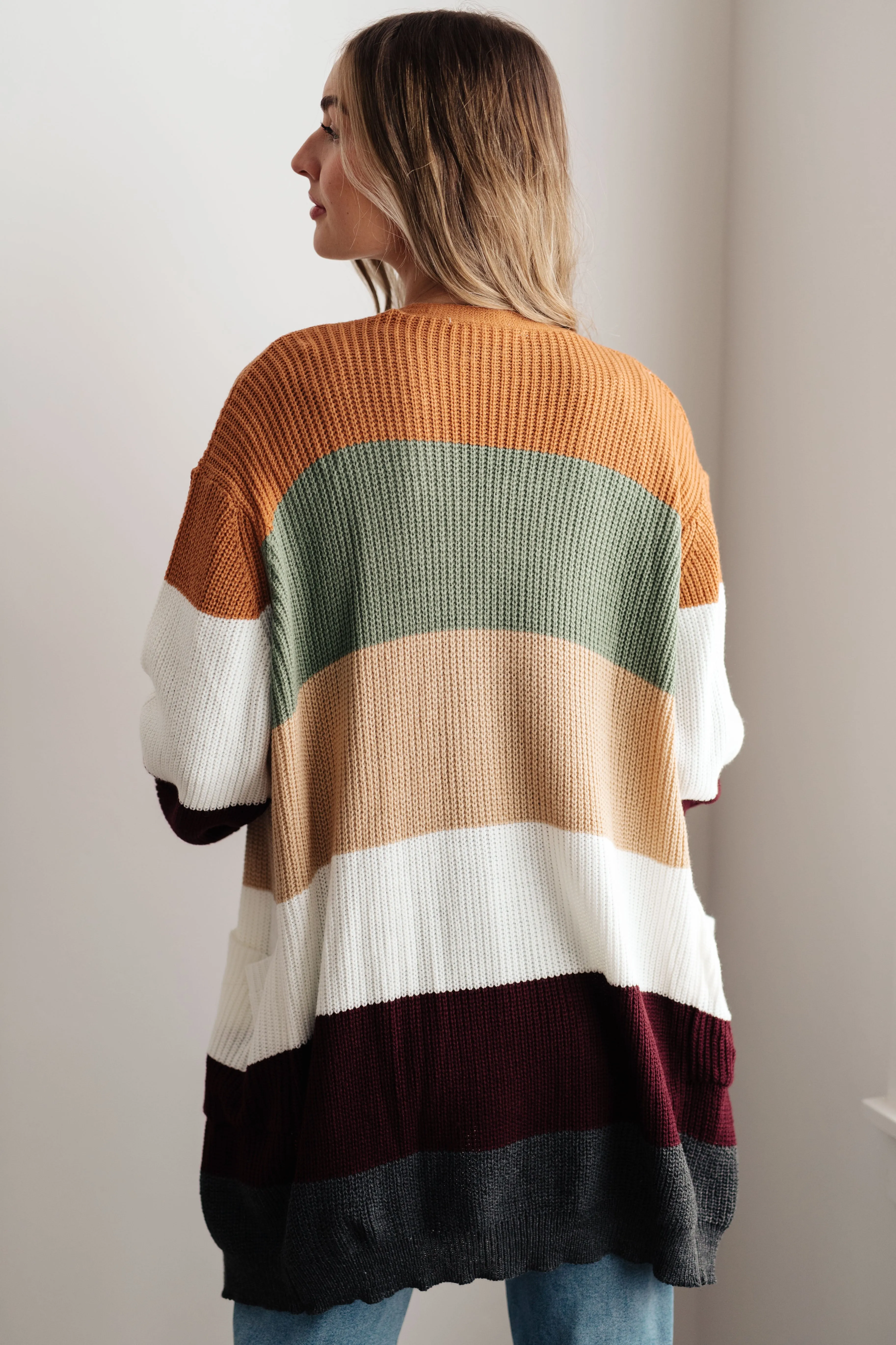 Long Drive Home Striped Cardigan - Haptics