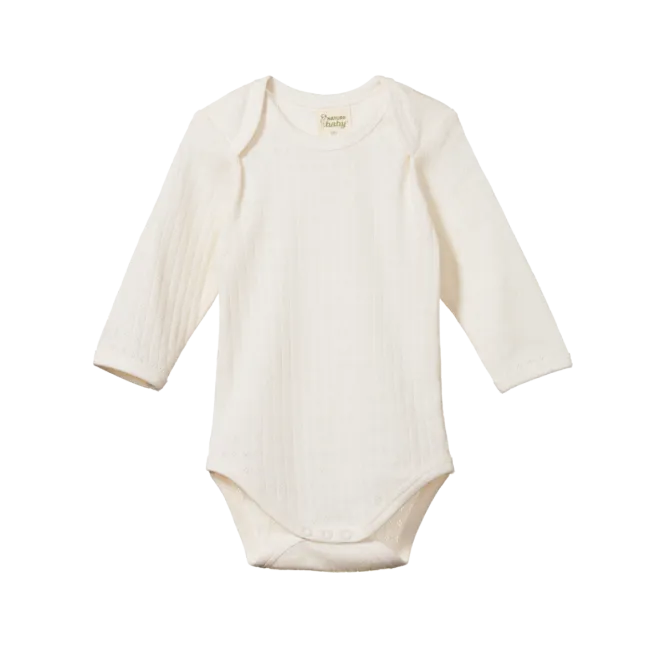 Long Sleeve Bodysuit | Pointelle