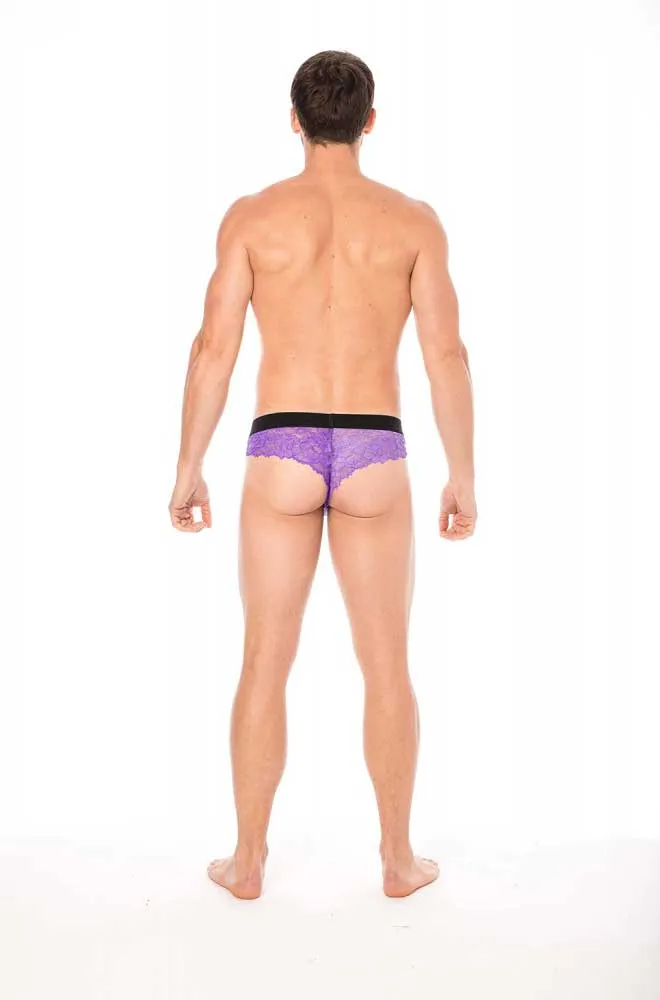 Lookme Lace Thong Underwear Purple 2006-57 Size L