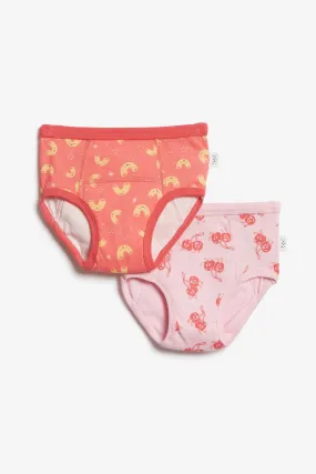 Lot de 2 culottes d'entrainement, 2T-3T - Bébé fille